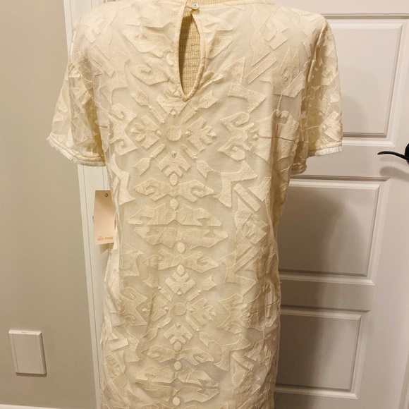 Ella Moss Dress Ivory Lace Dress Cut to Top - Picture 5 of 8